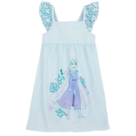 Disney Store Girls Frozen 2 Character Elsa Pajamas Dress Nightgown, Size 2 - Picture 1 of 9
